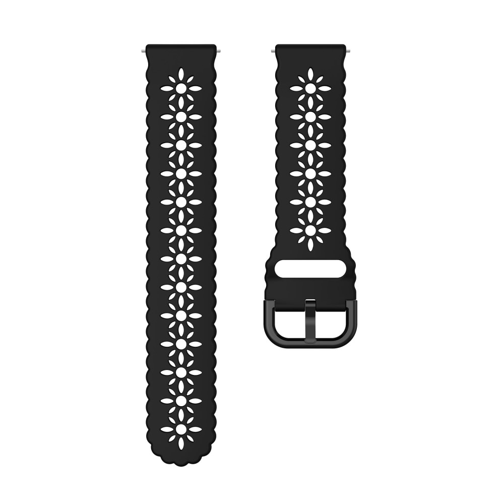 Bracelet en silicone fleur Samsung Galaxy Watch 5 40mm Noir