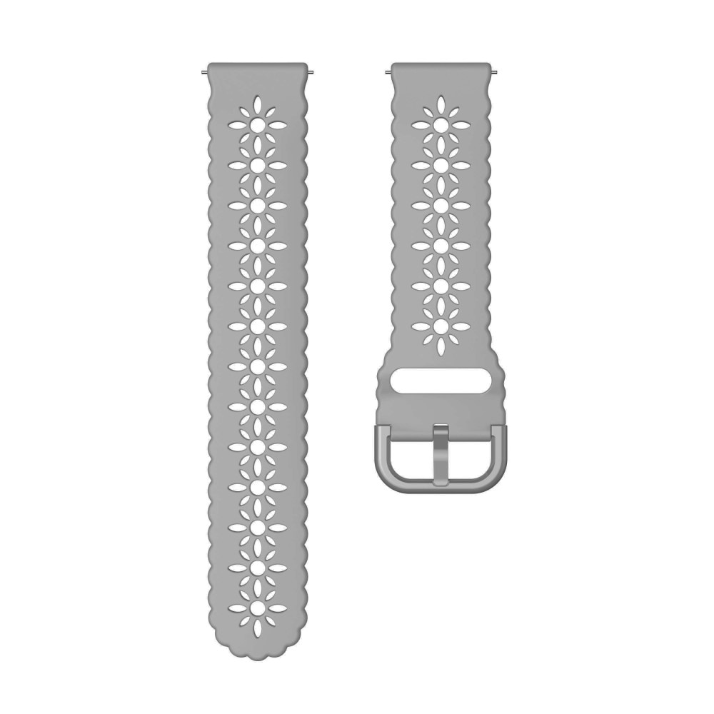 Bracelet en silicone fleur Samsung Galaxy Watch 6 44mm, gris