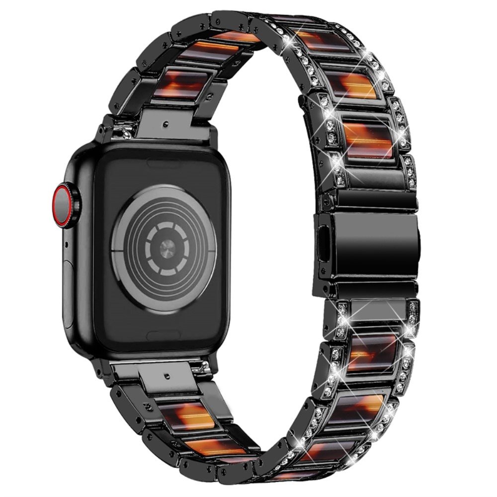 Bracelet Diamant Apple Watch 41mm Series 8 Black Coffee