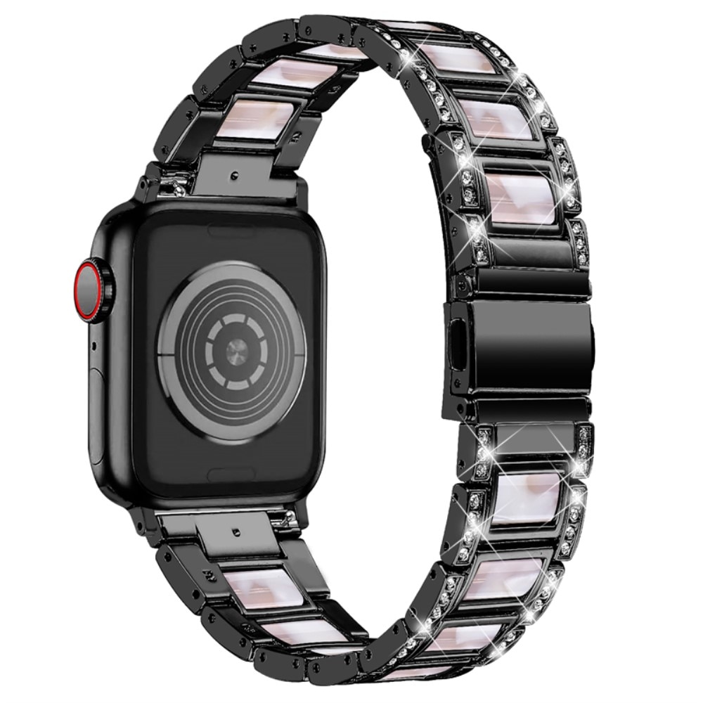Bracelet Diamant Apple Watch Ultra 49mm, Black Pearl