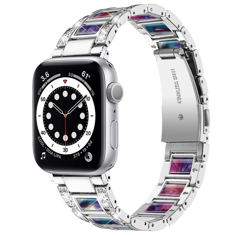 Bracelet Diamant Apple Watch 38/40/41 mm Silver Space