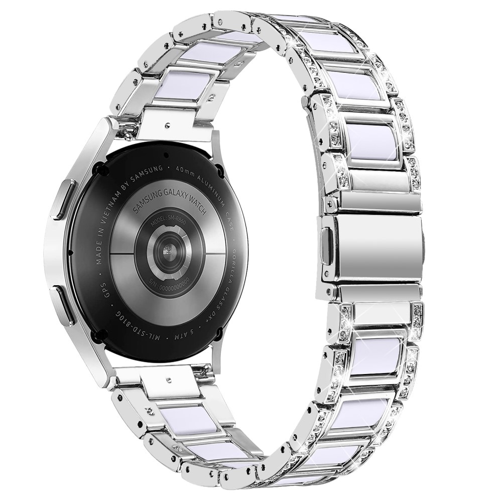 Bracelet Diamant Withings Steel HR 40mm, Silver Snow