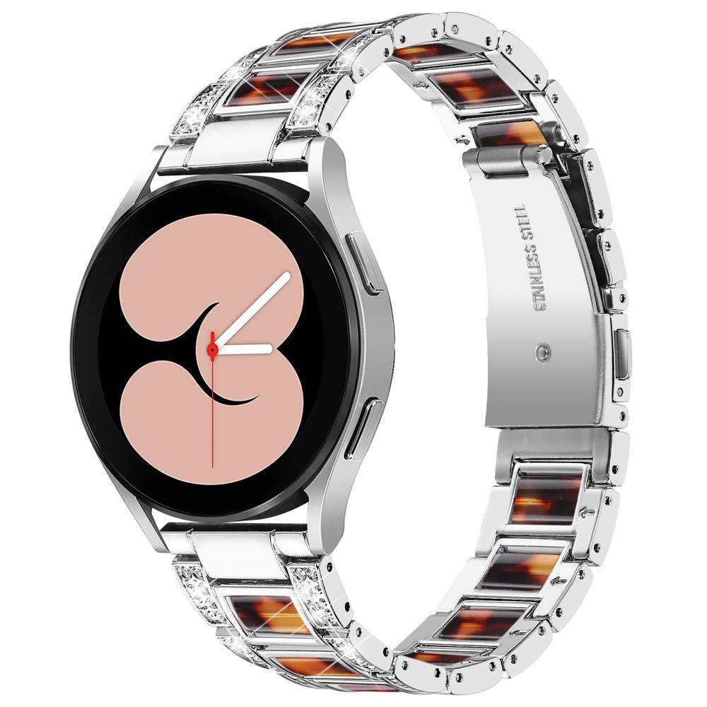 Bracelet Diamant Samsung Galaxy Watch 4 40mm Silver Coffee