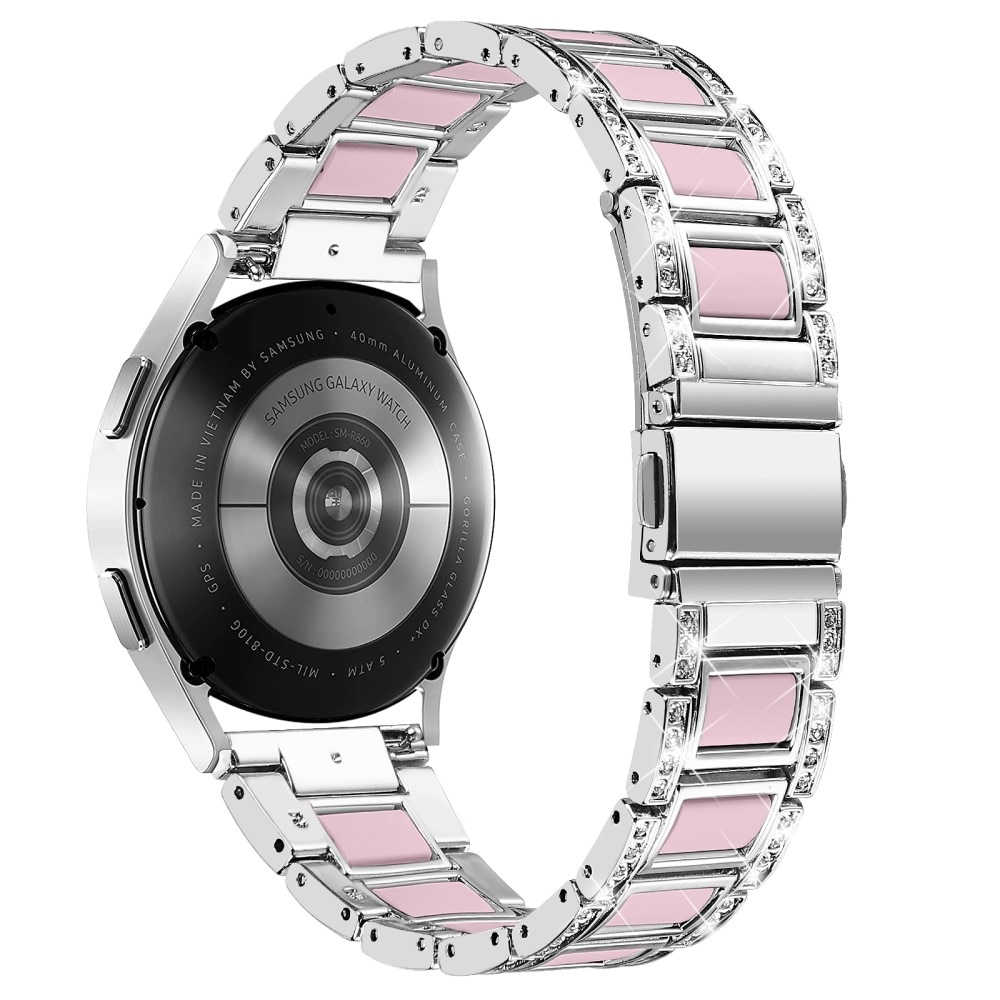 Bracelet Diamant Samsung Galaxy Watch 5 Pro 45mm, Silver Rose