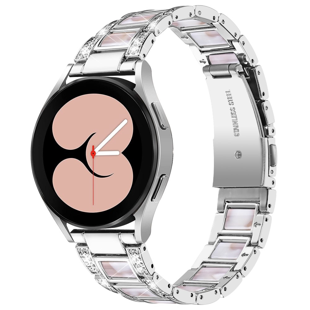 Bracelet Diamant Samsung Galaxy Watch 5 44mm Silver Pearl