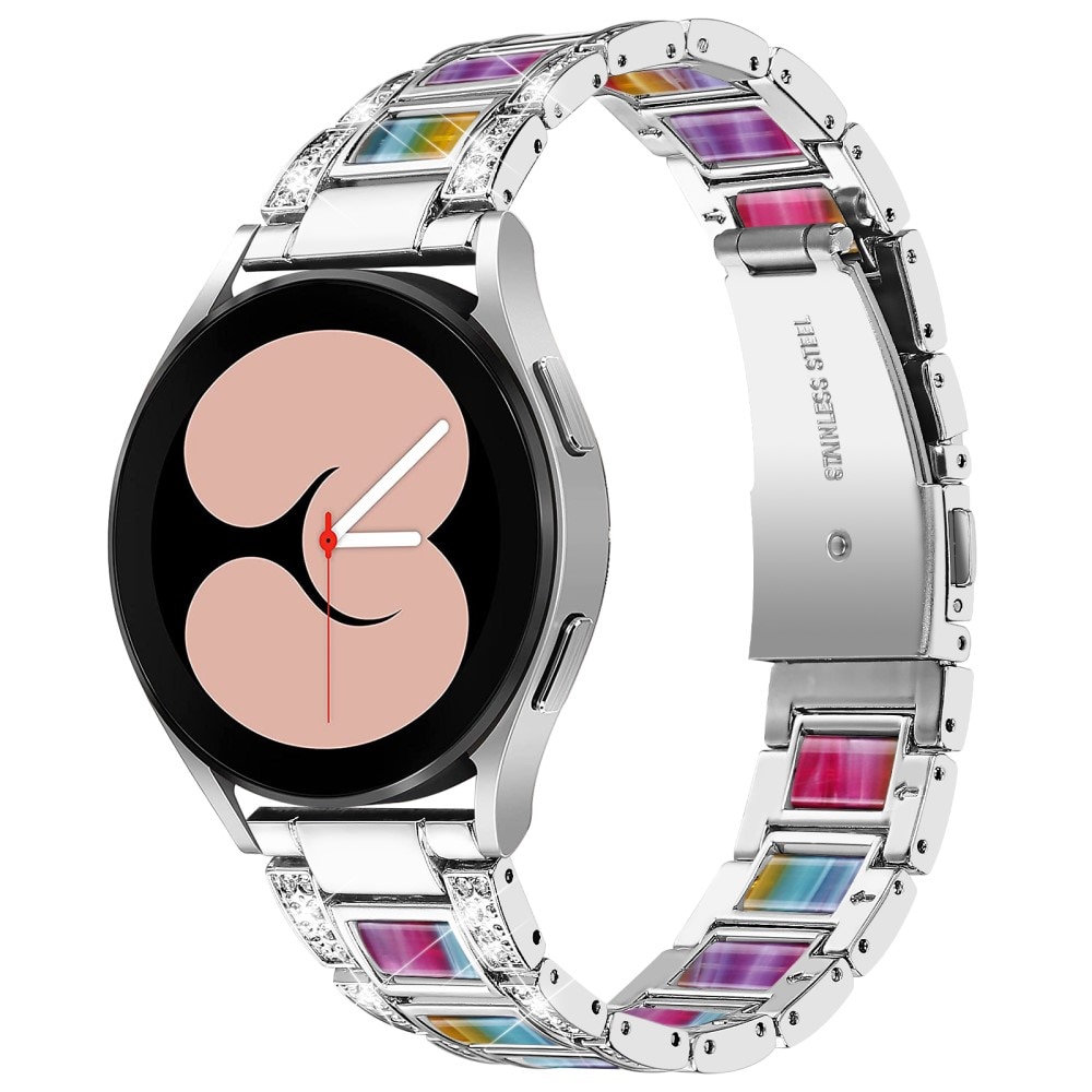 Bracelet Diamant Samsung Galaxy Watch 4 40mm Silver Rainbow