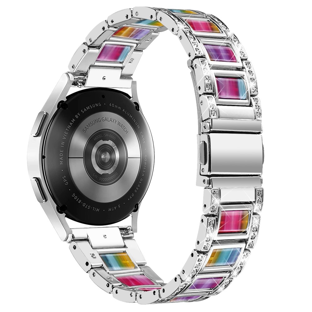 Bracelet Diamant Samsung Galaxy Watch 5 Pro 45mm, Silver Rainbow