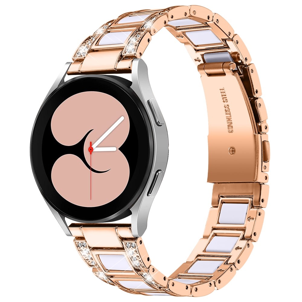 Bracelet Diamant Samsung Galaxy Watch 5 44mm Rosegold Snow