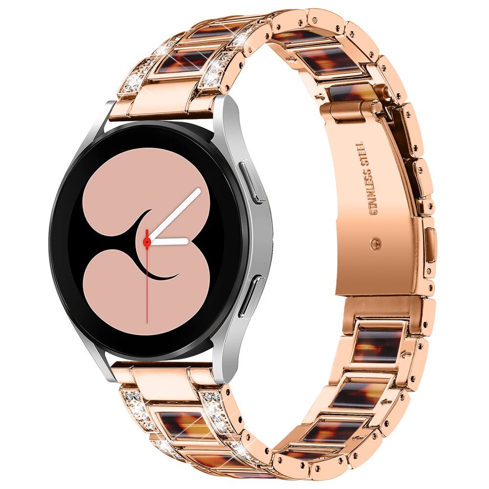 Bracelet Diamant Samsung Galaxy Watch 5 44mm Rosegold Coffee