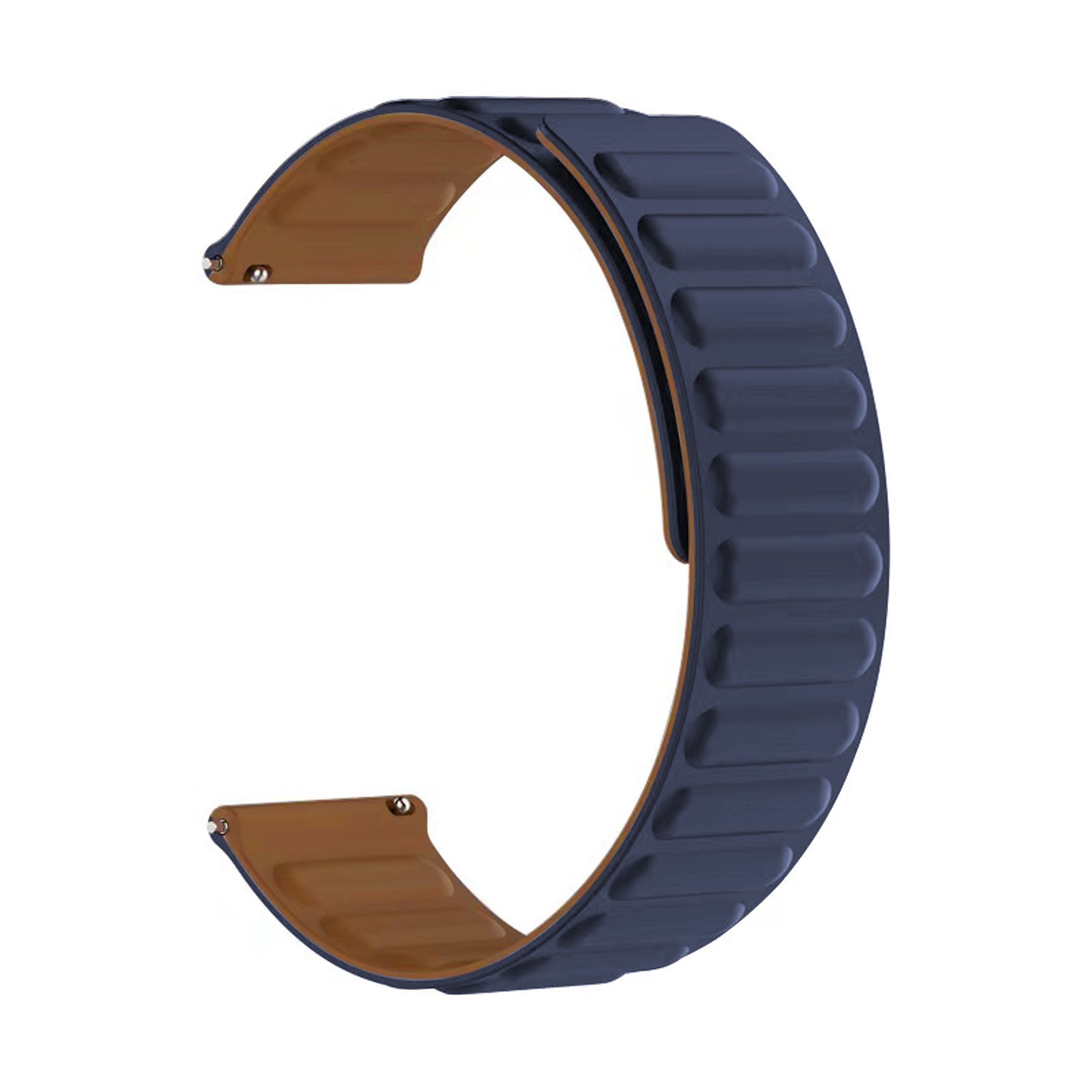 Bracelet magnétique en silicone Universal 20mm, bleu foncé