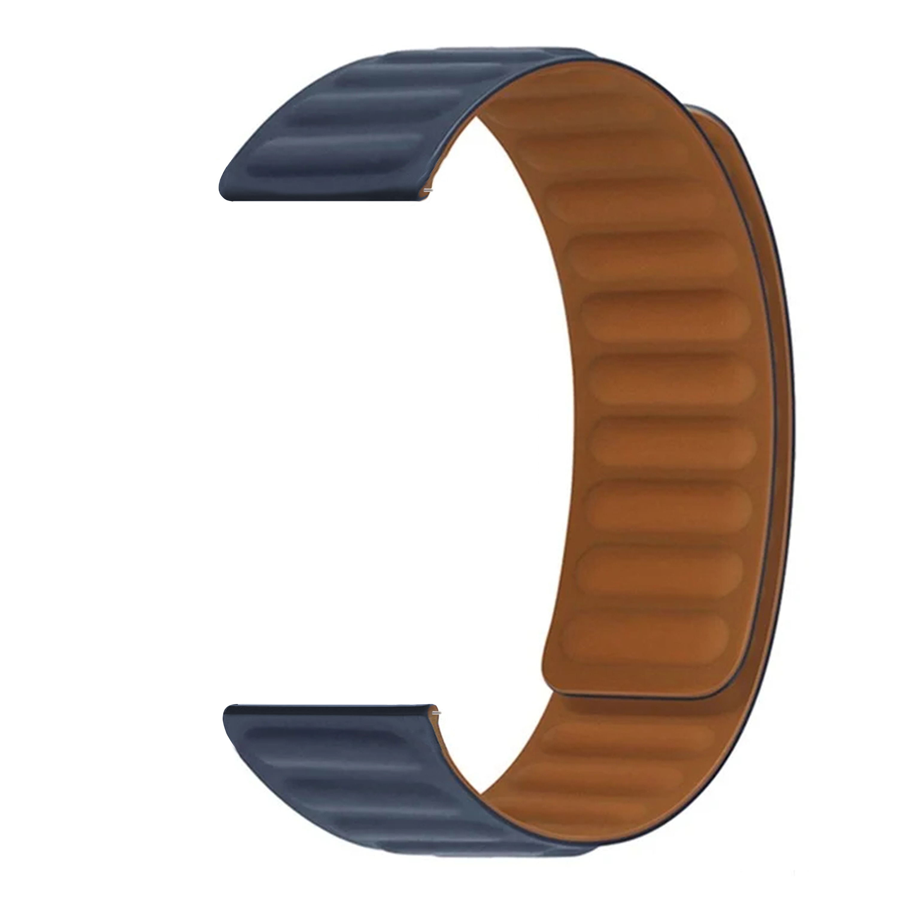 Bracelet magnétique en silicone Samsung Galaxy Watch 4 40mm, bleu foncé