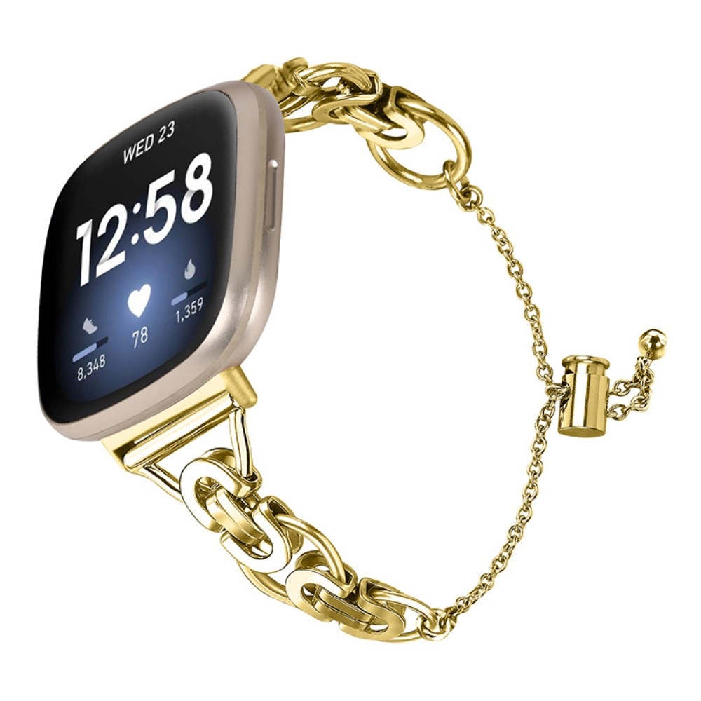 Circles Chain Bracelet Fitbit Versa 3/Sense Gold