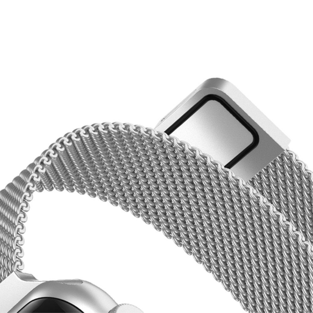 Bracelet milanais fin Apple Watch Ultra 49mm, argent