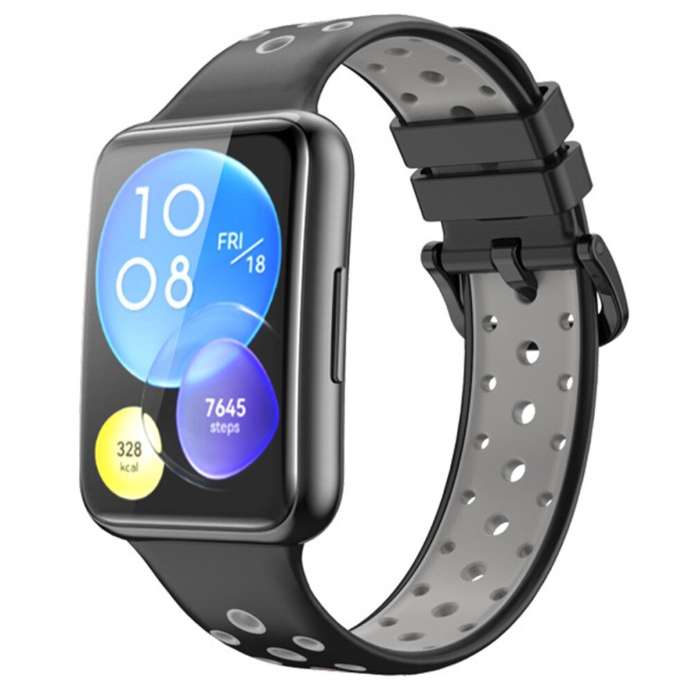 Sport Bracelet en silicone Huawei Watch Fit 2 Noir