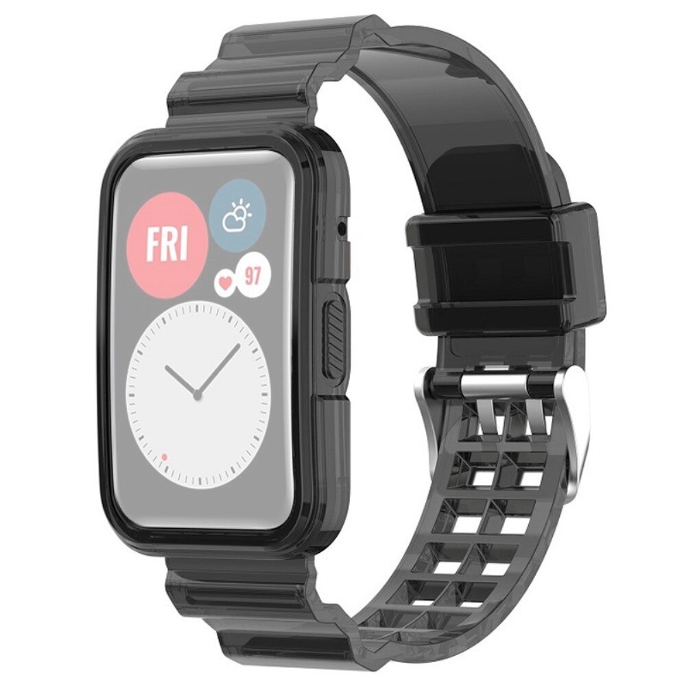 Coque Bracelet en silicone Huawei Watch Fit 2 Noir