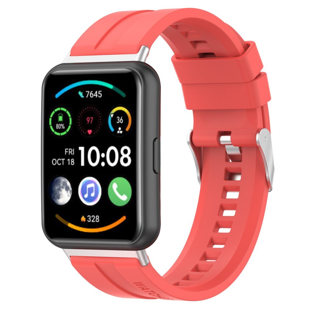 Bracelet en silicone pour Huawei Watch Fit 2, rouge