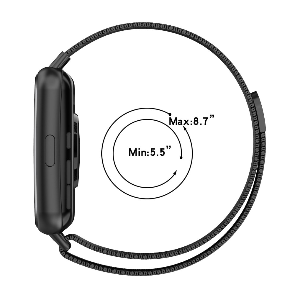 Bracelet milanais pour Huawei Watch Fit 2, Argent