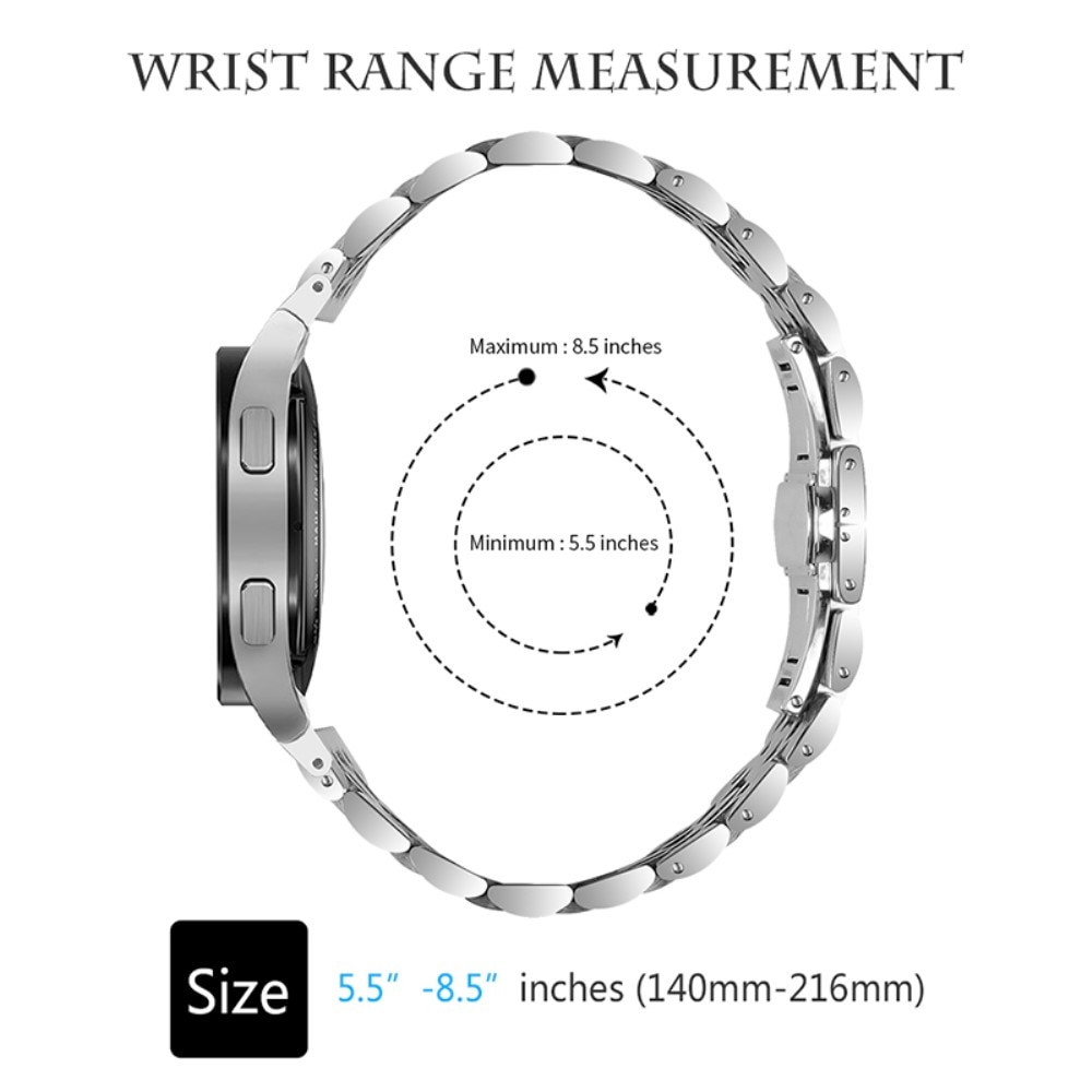 Bracelet en métal Business Samsung Galaxy Watch 4 Classic 42mm, argent