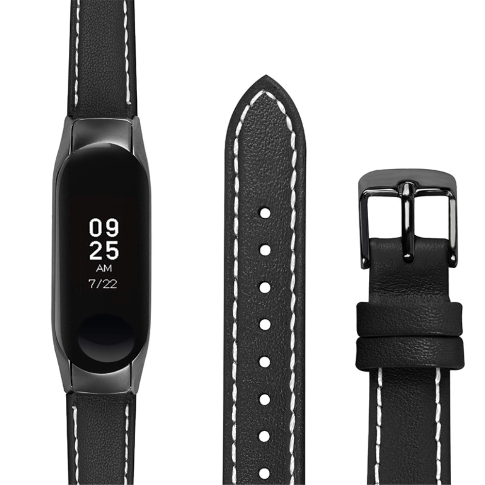 Bracelet en cuir Xiaomi Mi Band 7 Noir