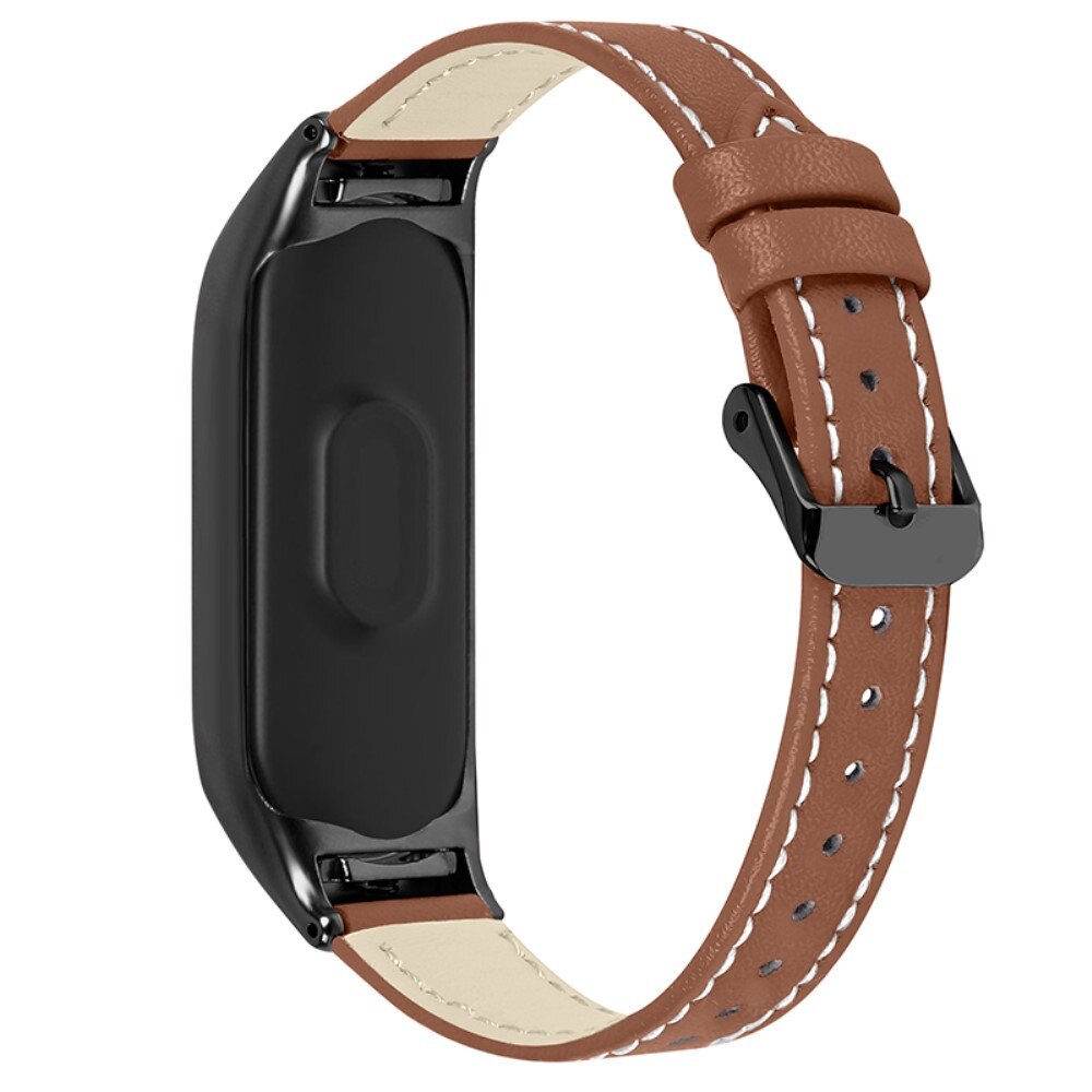 Bracelet en cuir Xiaomi Mi Band 7 Marron