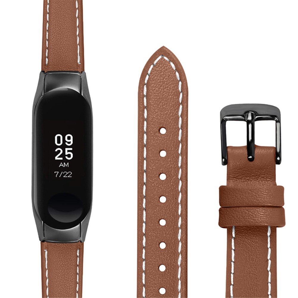 Bracelet en cuir Xiaomi Mi Band 7 Marron