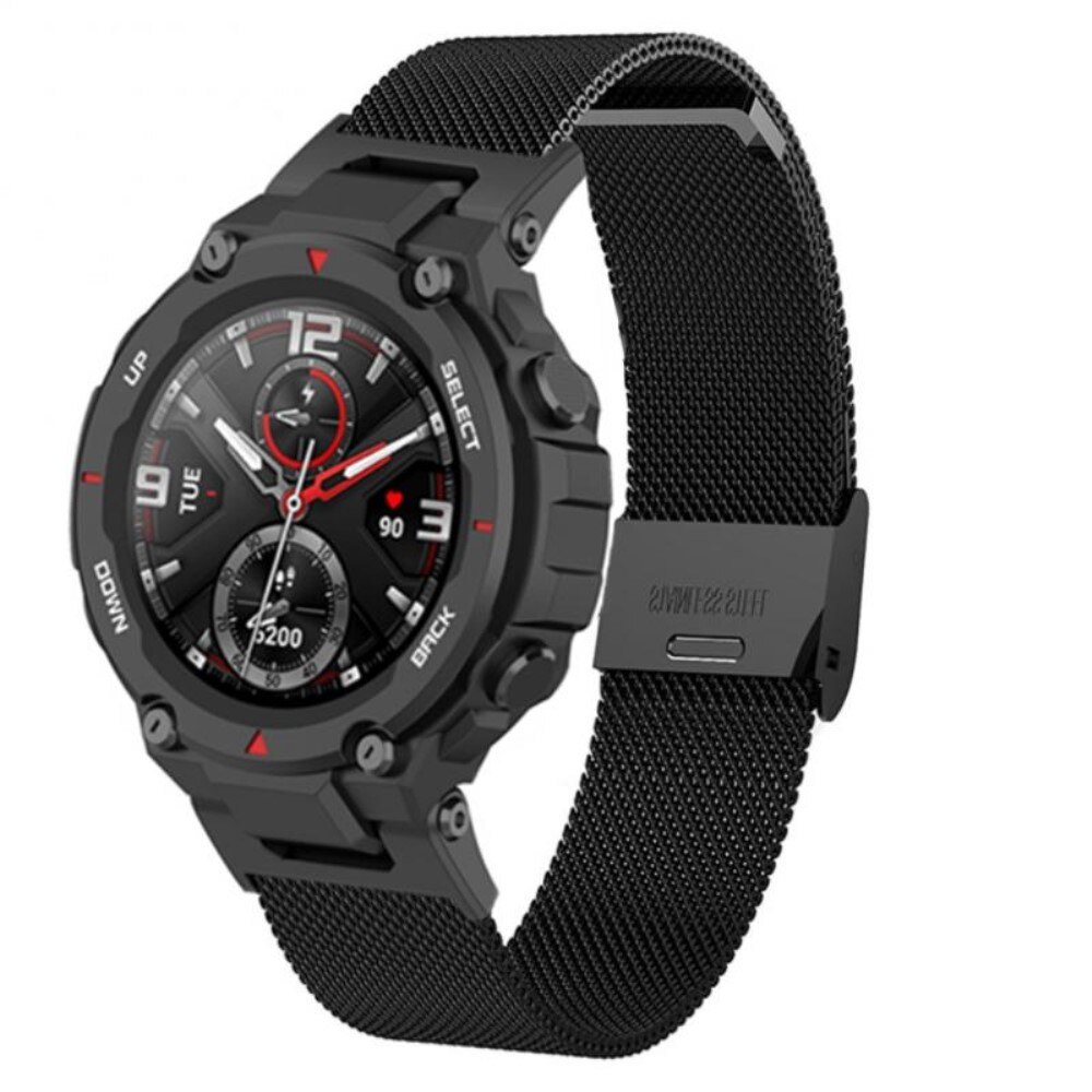 Bracelet Mesh Amazfit T-Rex/T-Rex Pro, noir