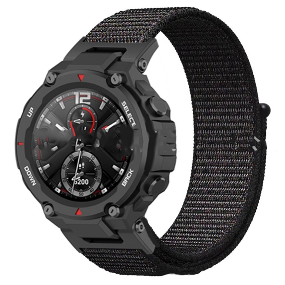 Bracelet en nylon Amazfit T-Rex Pro/T-Rex, Noir