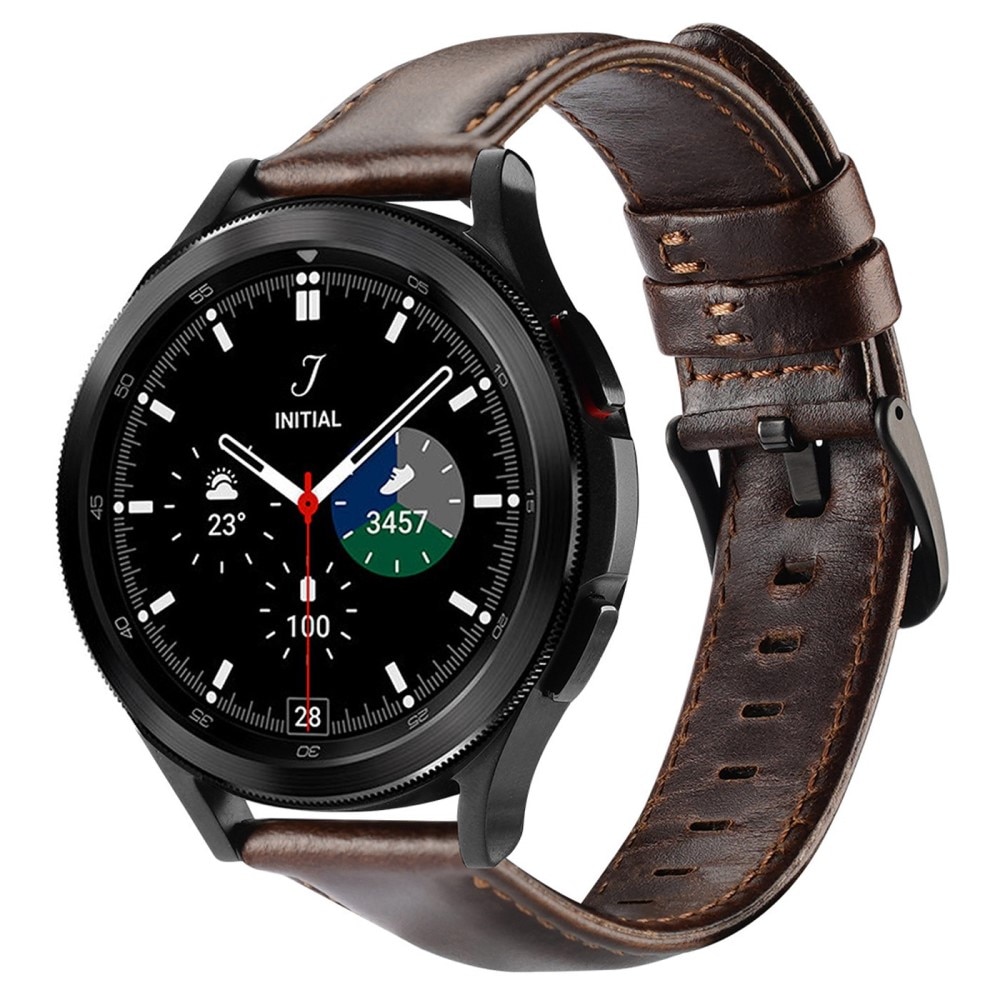 Bracelet en cuir Samsung Galaxy Watch 6 44mm Brown