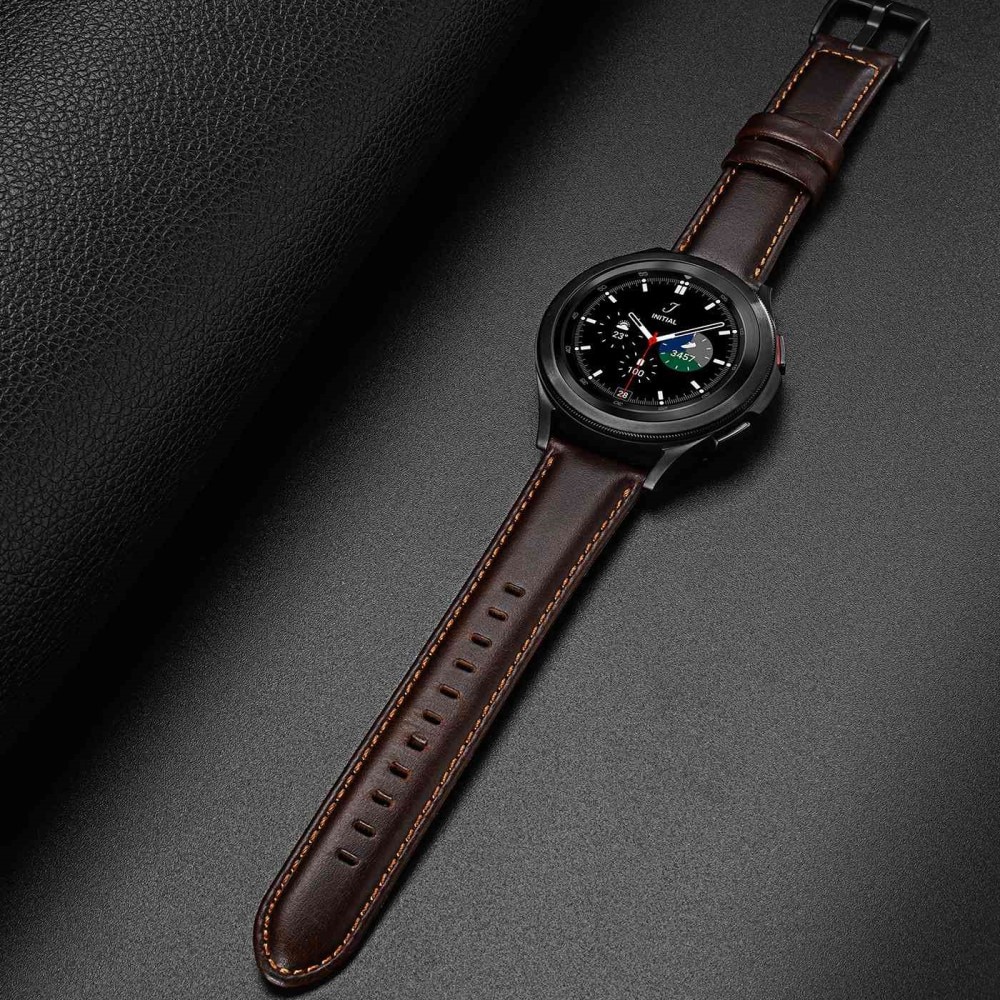 Bracelet en cuir Samsung Galaxy Watch 6 Classic 47mm Brown