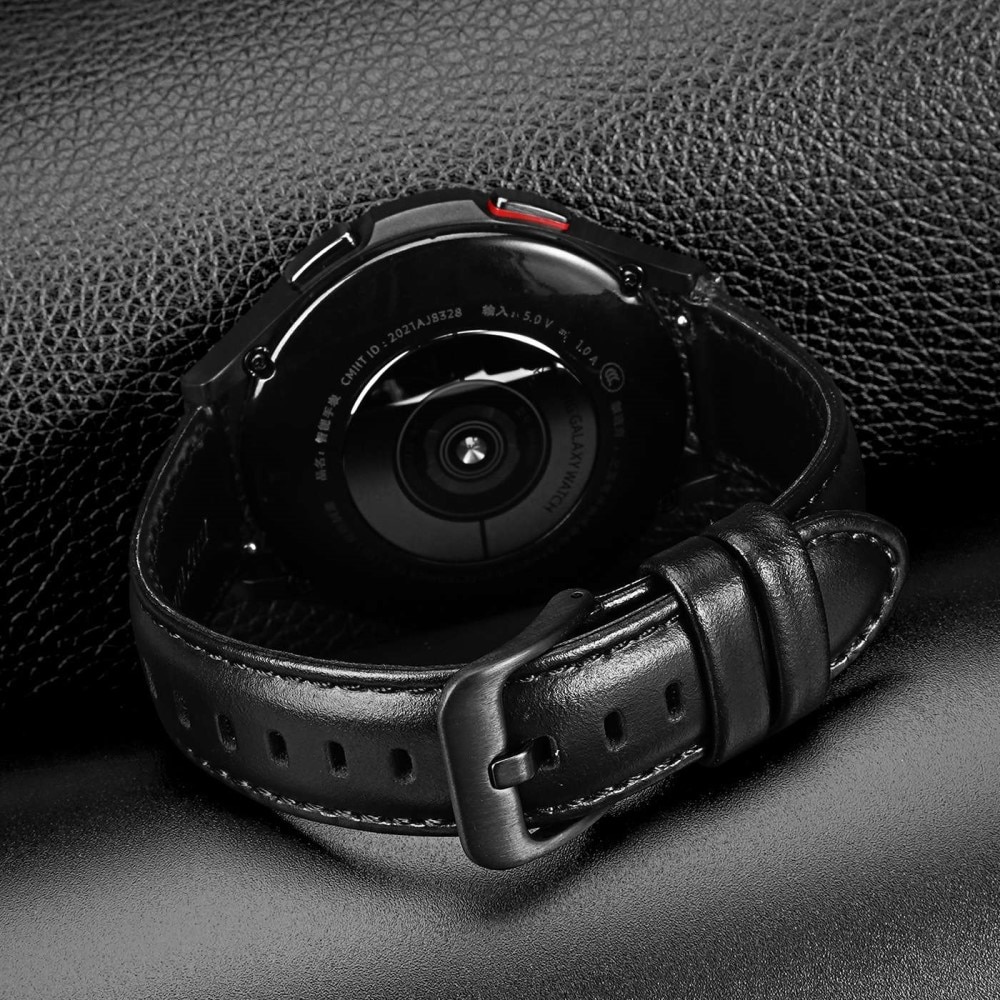 Bracelet en cuir Samsung Galaxy Watch 6 Classic 47mm Black