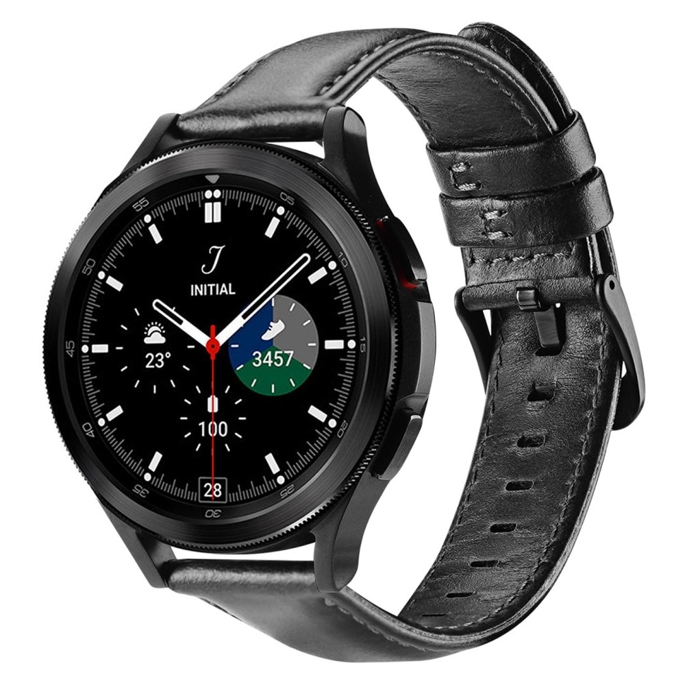 Bracelet en cuir Samsung Galaxy Watch 6 Classic 47mm Black