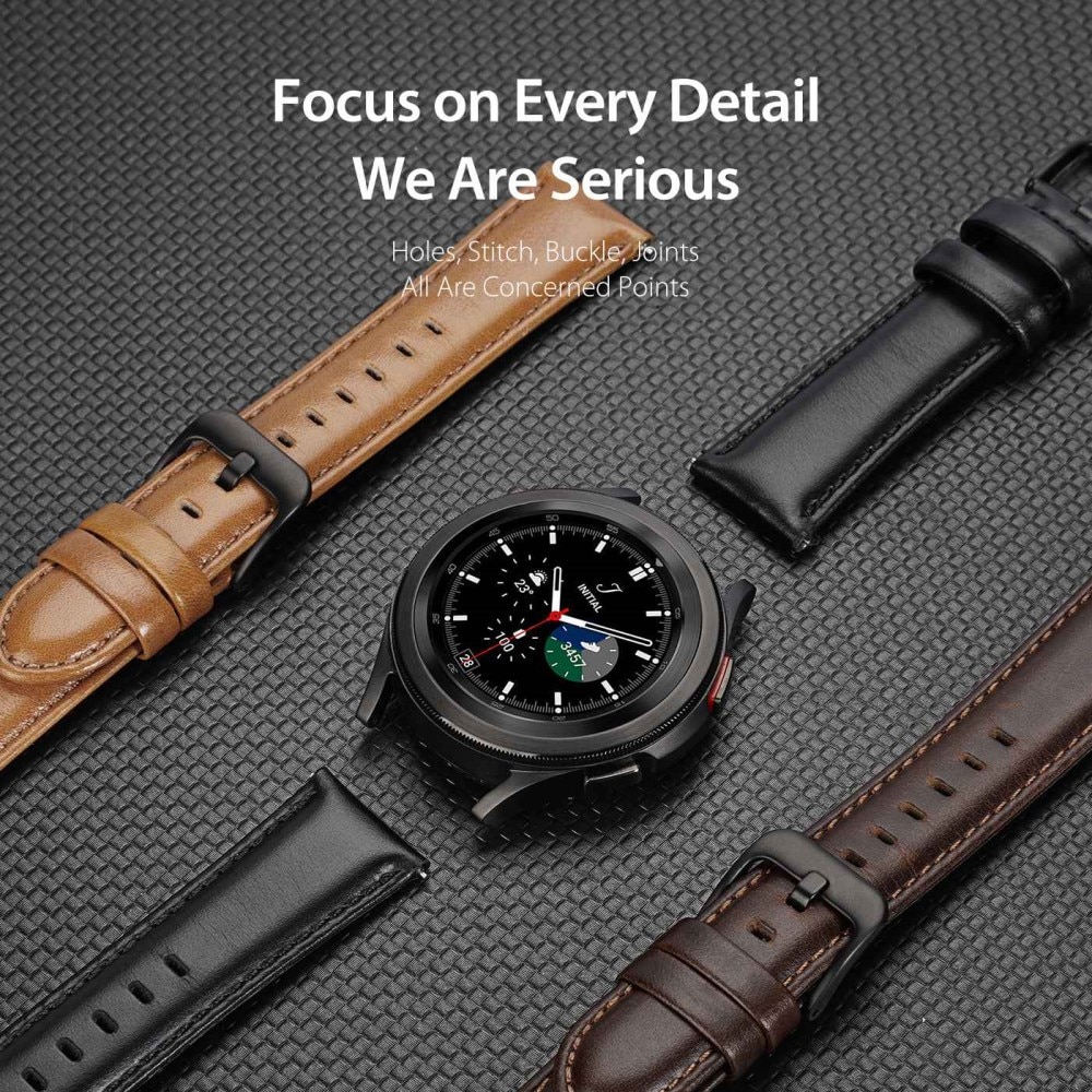 Bracelet en cuir Samsung Galaxy Watch 6 Classic 43mm Black