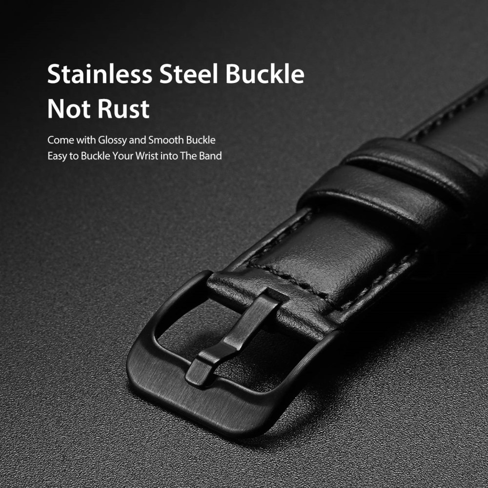 Bracelet en cuir Samsung Galaxy Watch 6 Classic 43mm Black
