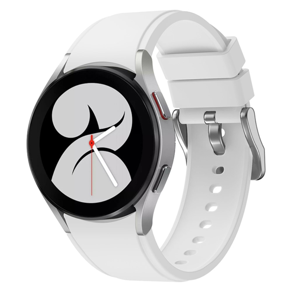 Full Fit Bracelet en silicone Samsung Galaxy Watch 4 Classic 46mm, Blanc