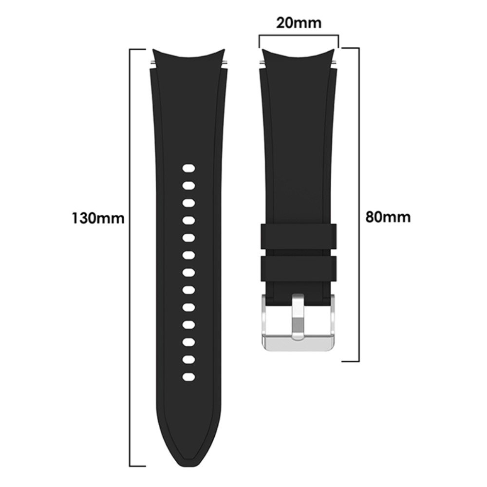 Full Fit Bracelet en silicone Samsung Galaxy Watch 5 40mm Noir
