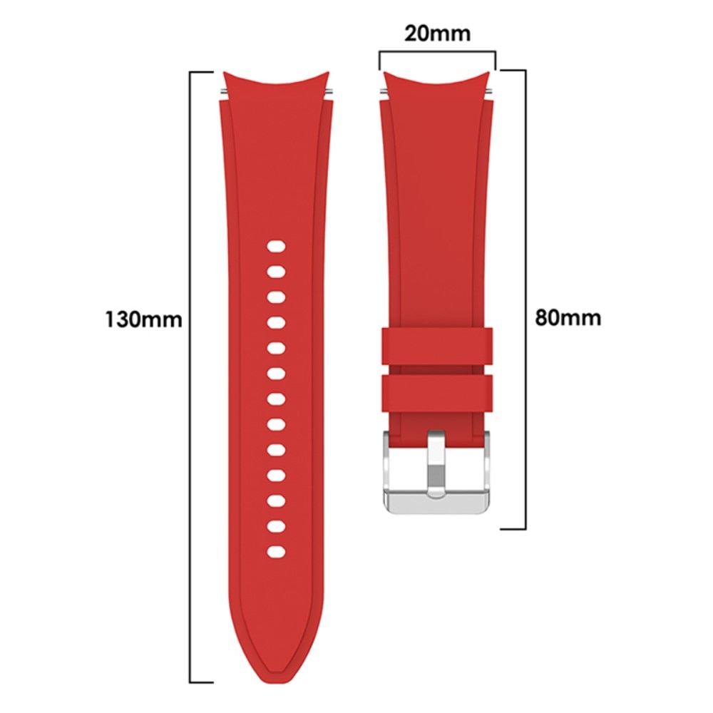 Full Fit Bracelet en silicone Samsung Galaxy Watch 5 44mm, rouge