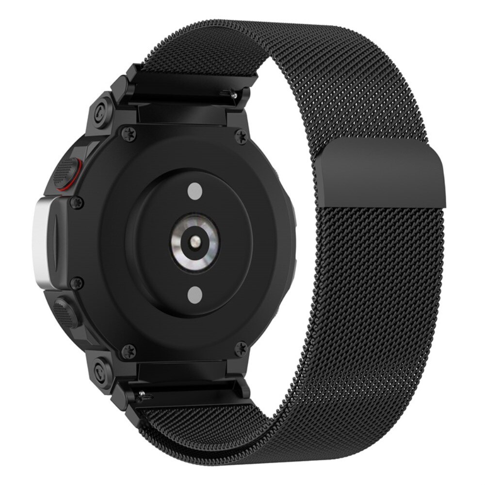Bracelet milanais pour Amazfit T-Rex 2, Noir