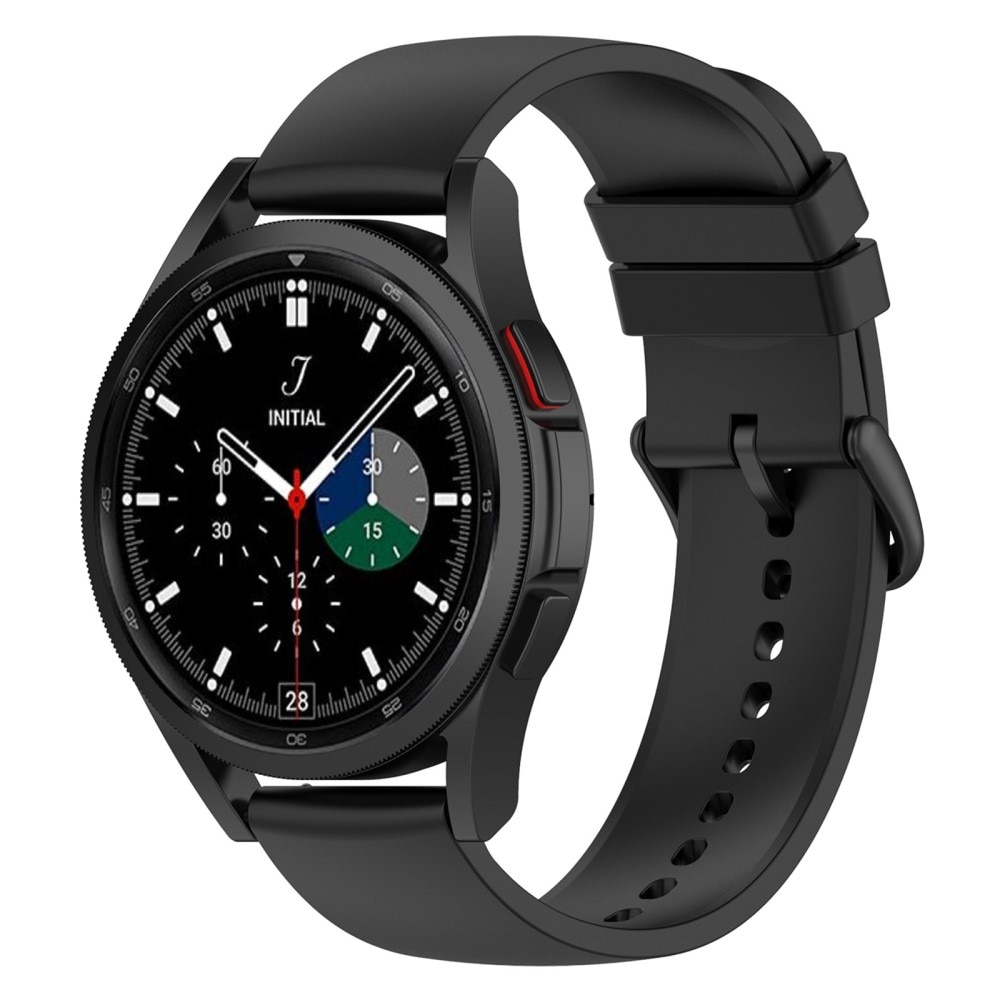 Bracelet en silicone pour Samsung Galaxy Watch 5 Pro 45mm, Noir