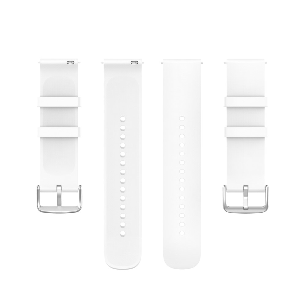 Bracelet en silicone pour Samsung Galaxy Watch 4 44mm, blanc