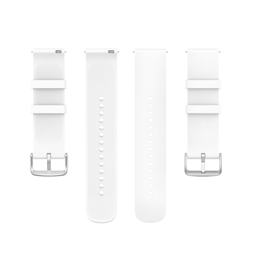 Bracelet en silicone pour Samsung Galaxy Watch 4 Classic 42mm, blanc