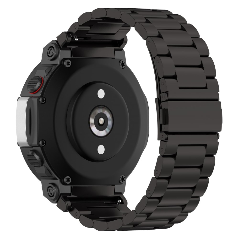 Bracelet en métal Amazfit T-Rex 2, Noir