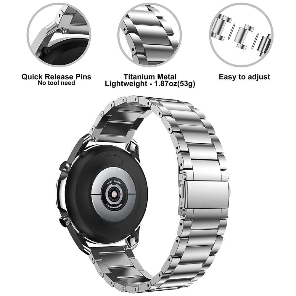 Bracelet en titane Hama Fit Watch 4910, argent