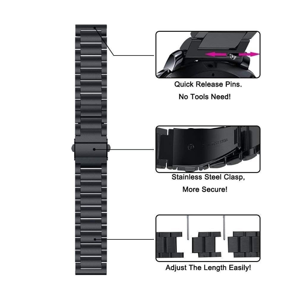 Bracelet en titane Samsung Galaxy Watch 4 44mm, Noir