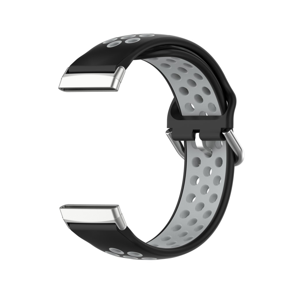 Bracelet en silicone pour Fitbit Sense/Sense 2, Noir