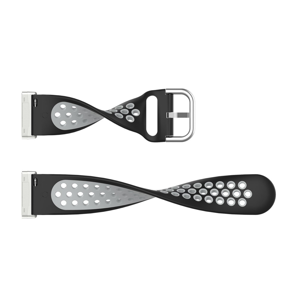 Sport Bracelet en silicone Fitbit Versa 4 Noir