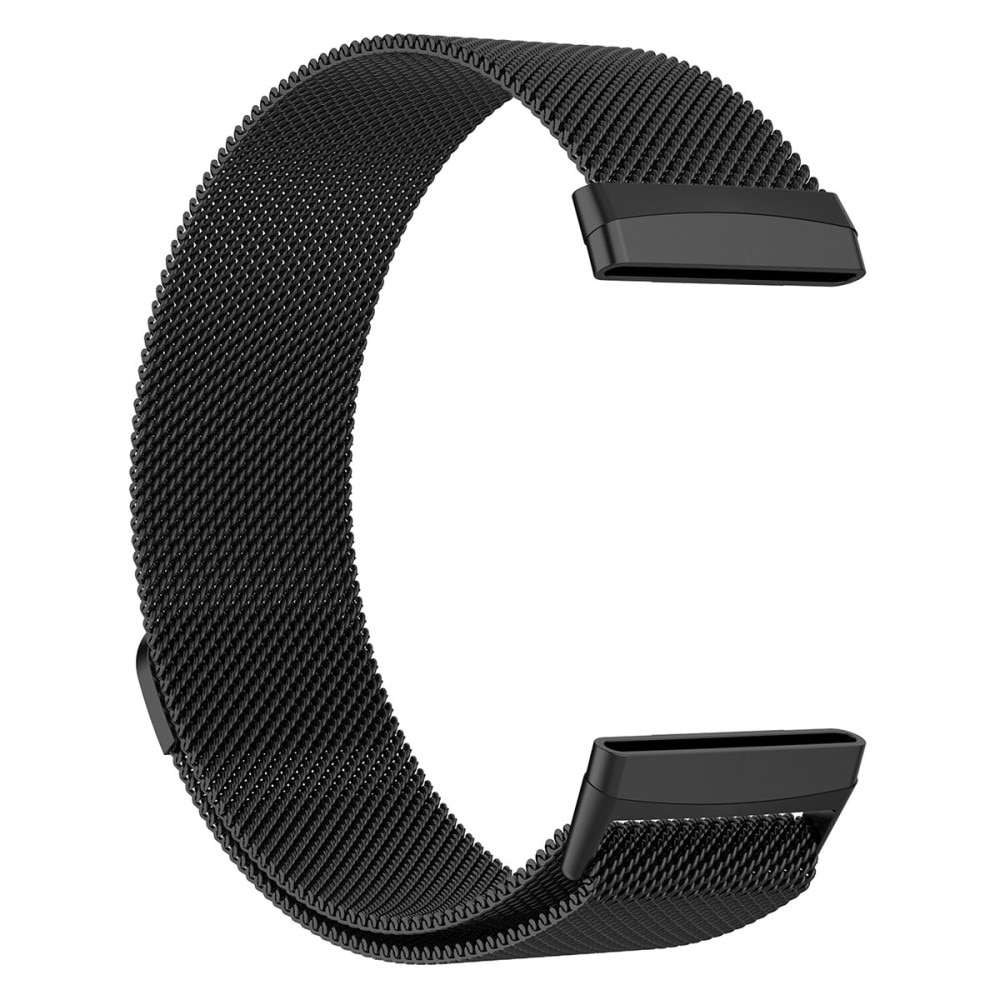 Bracelet milanais pour Fitbit Versa 3/Sense, noir