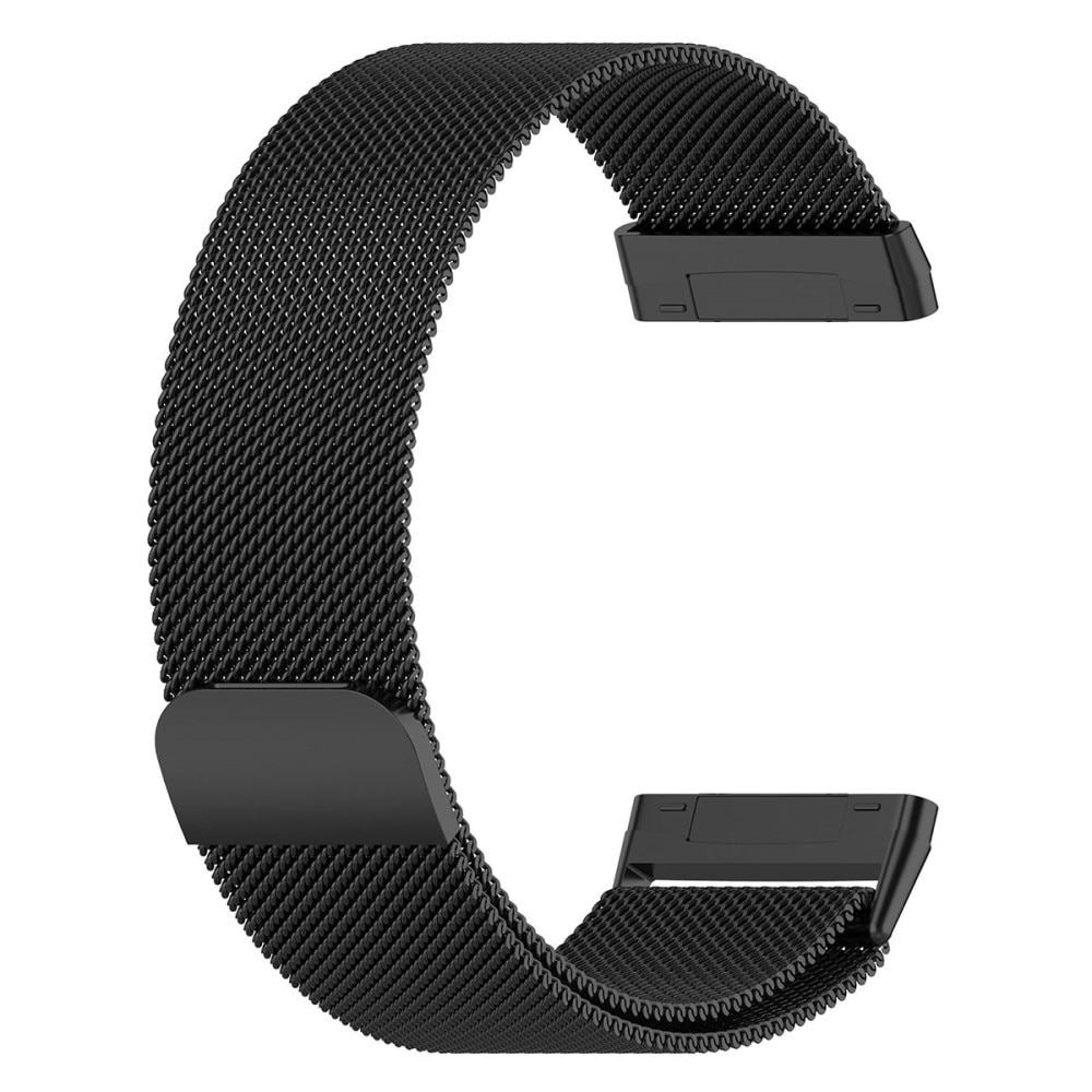 Bracelet milanais pour Fitbit Sense/Versa 3, Noir