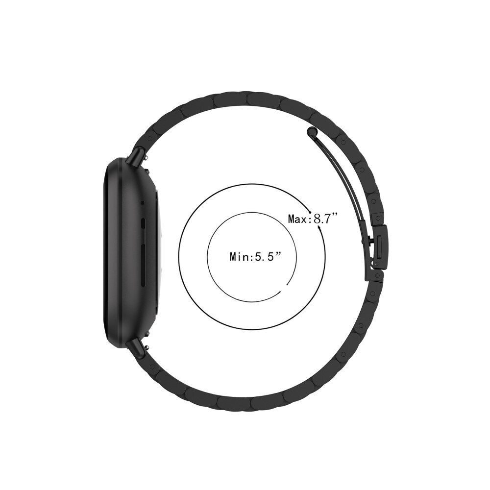 Bracelet en métal Fitbit Sense 2, Noir