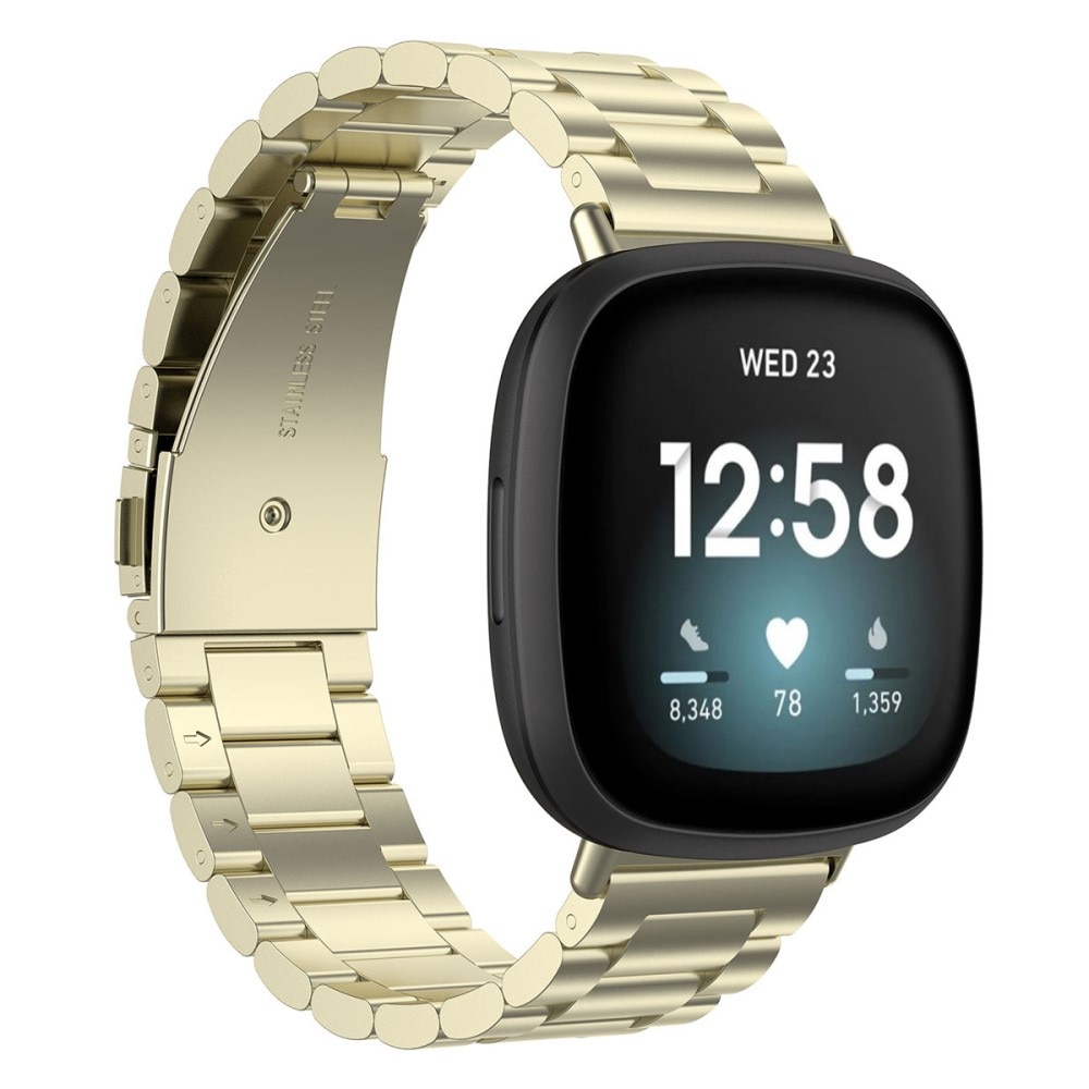 Bracelet en métal Fitbit Sense/Versa 3, Or
