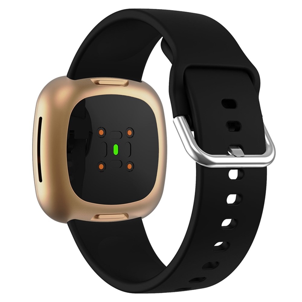 Bracelet en silicone pour Fitbit Sense 2, Noir